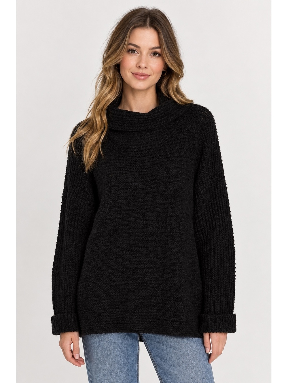 Pilcro By Anthropologie $158 Woman’s S Oversized  Black Knit Pullover Sweater